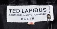 A Ted Lapidus Black Print Coat Dress, Size 38.
