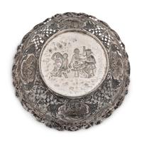 A German Silver Reticulated Basket