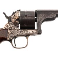 Moore 7-Shot Revolver Inscribed to Lt. Col. J.B. Leake - POW - with CDV and GAR Badge