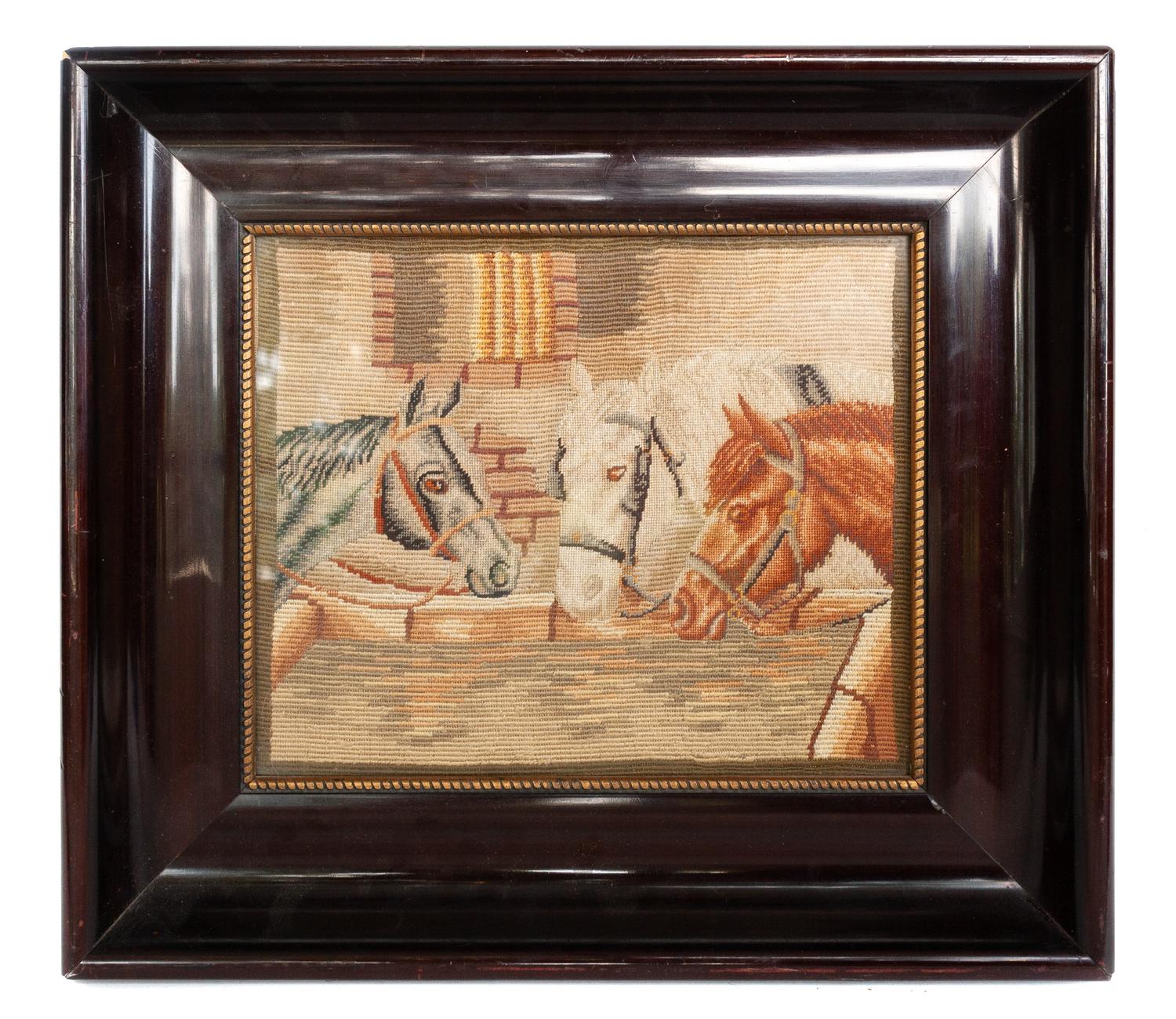 A Victorian Needlepoint Picture — 19TH CENTURY