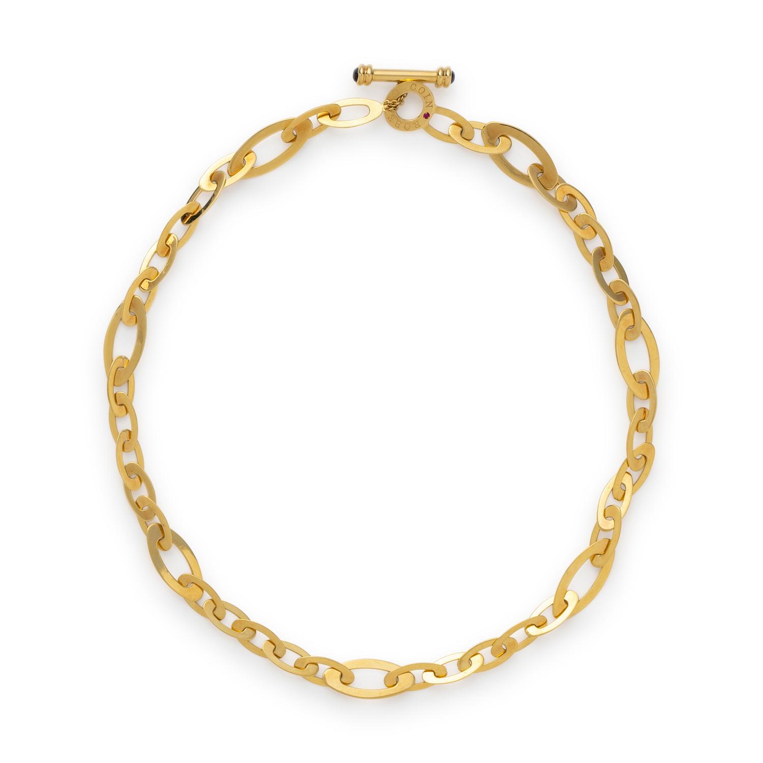 ROBERTO COIN, YELLOW GOLD 'CHIC AND SHINE' NECKLACE