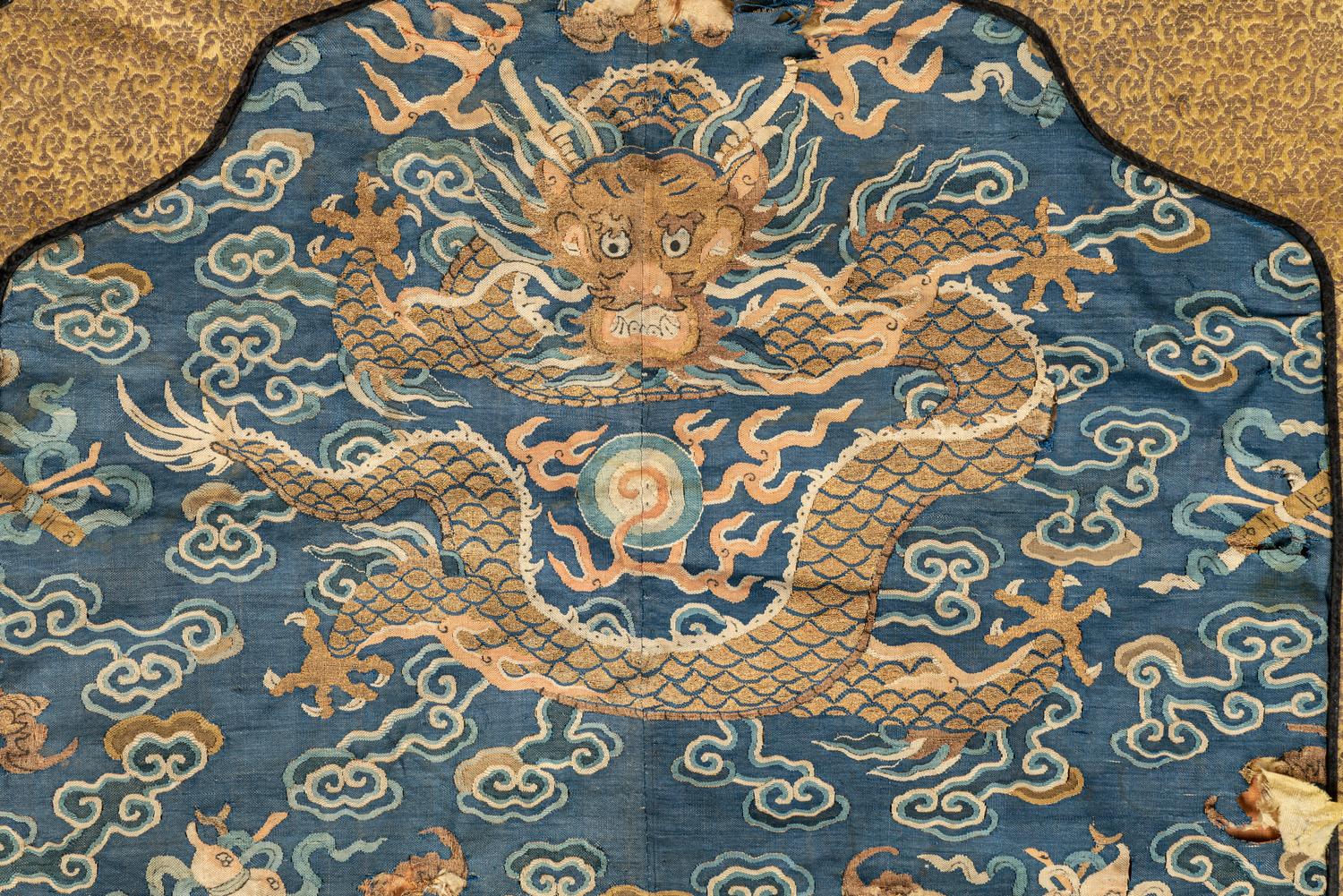 Seven Chinese Embroidered and Woven Silk Articles