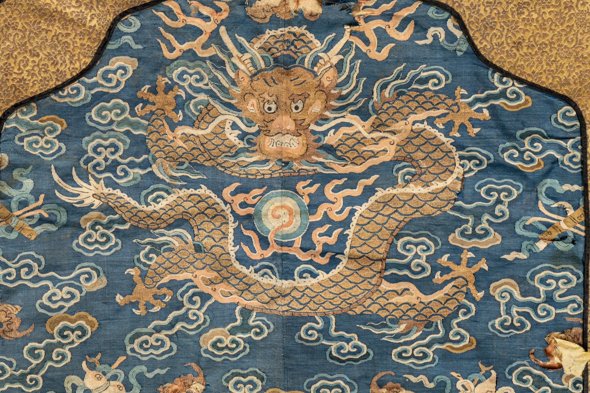 Seven Chinese Embroidered and Woven Silk Articles