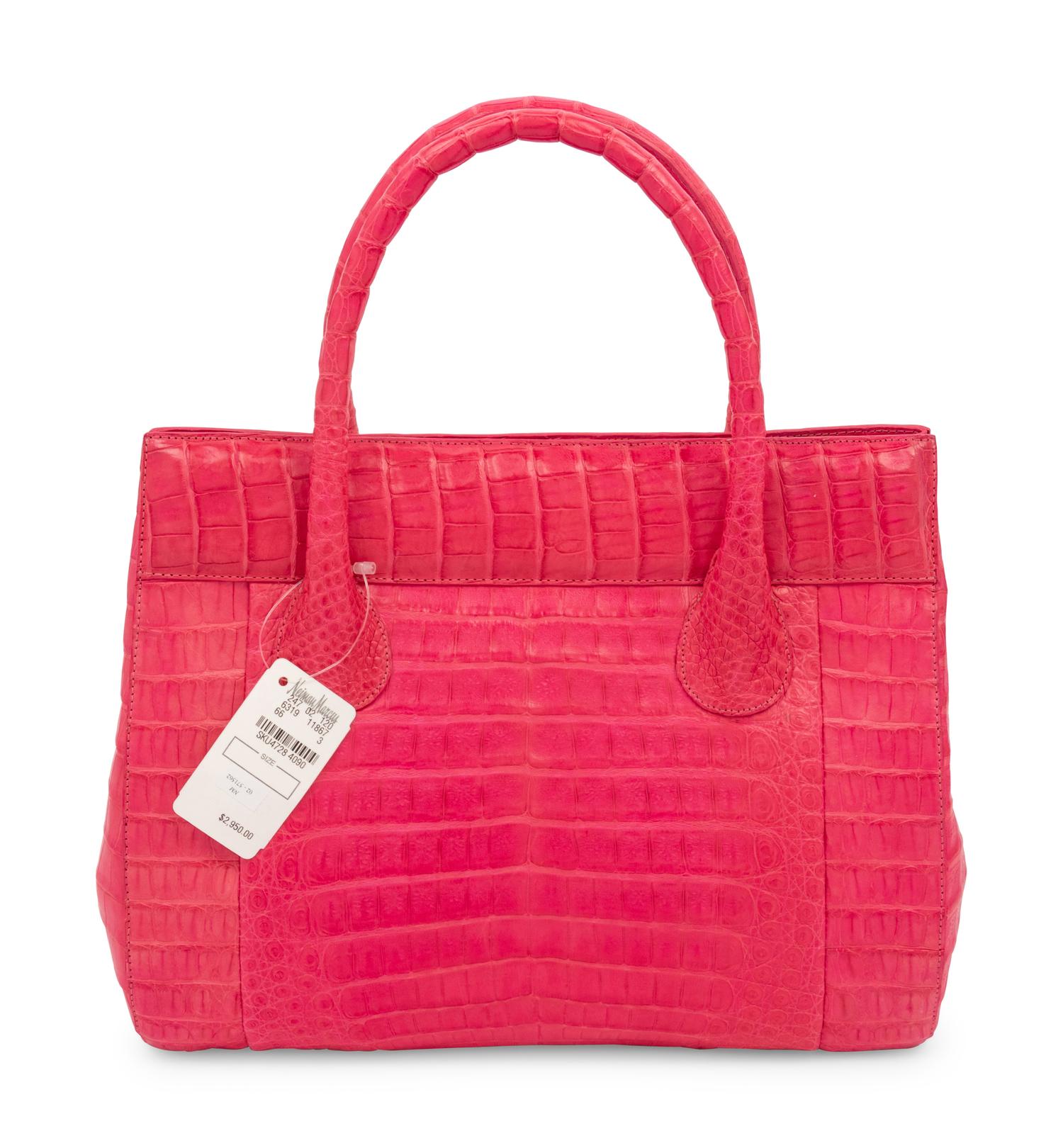 Nancy Gonzalez Pink Crocodile Bag, 2000s