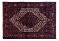 A Senneh Wool Rug 6 feet 6 inches x 4 feet 7 inches.