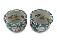 A Pair of Chinese Famille Rose Porcelain Fish Bowls