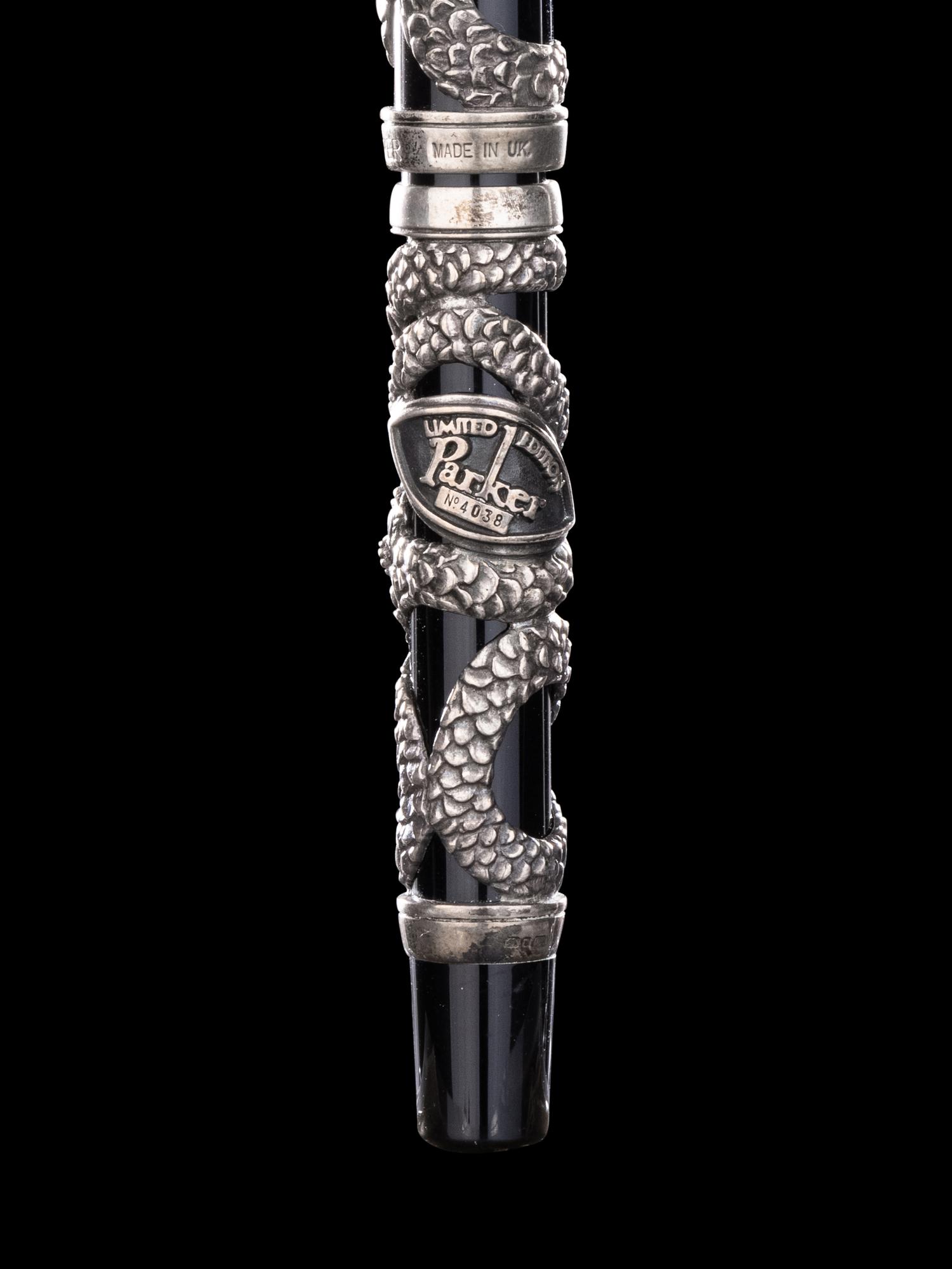 Parker: Snake Limited Edition Silver Mounted Fountain Pen
