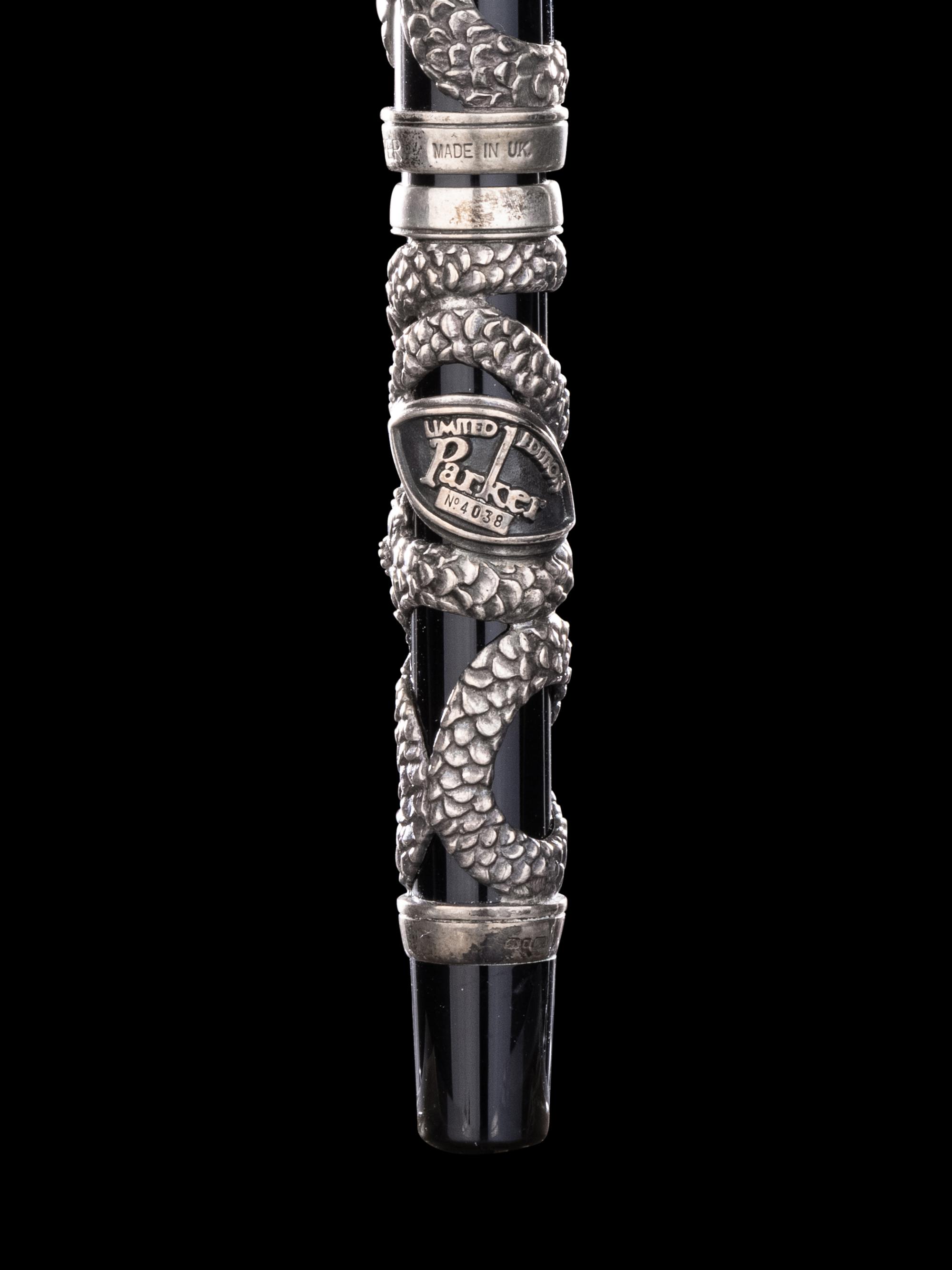 Parker: Snake Limited Edition Silver Mounted Fountain Pen