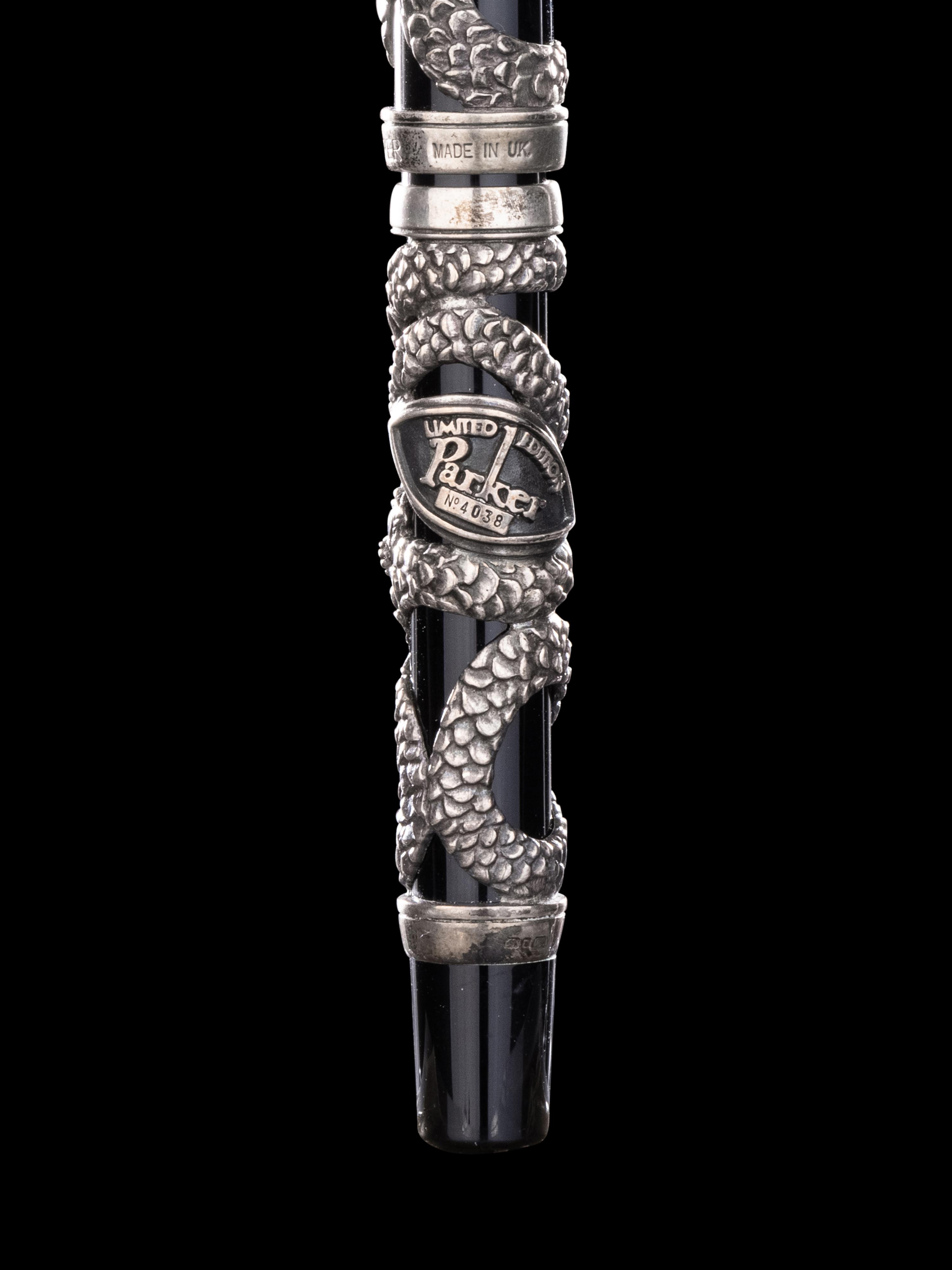 Parker: Snake Limited Edition Silver Mounted Fountain Pen