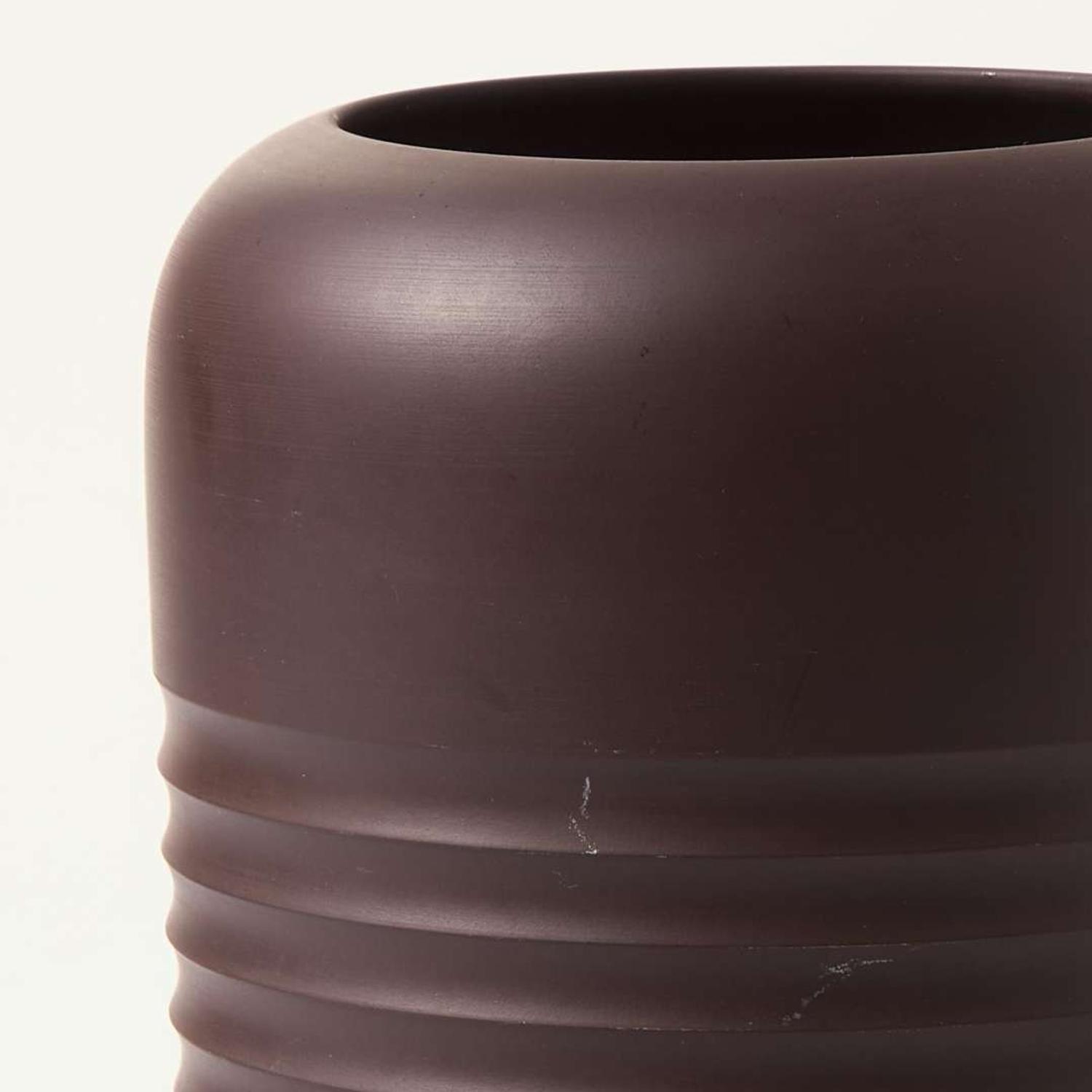 A Wedgwood Keith Murray (1892-1981) Designed Bronzed Black Basalt Vase UK, 1930s