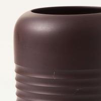 A Wedgwood Keith Murray (1892-1981) Designed Bronzed Black Basalt Vase UK, 1930s
