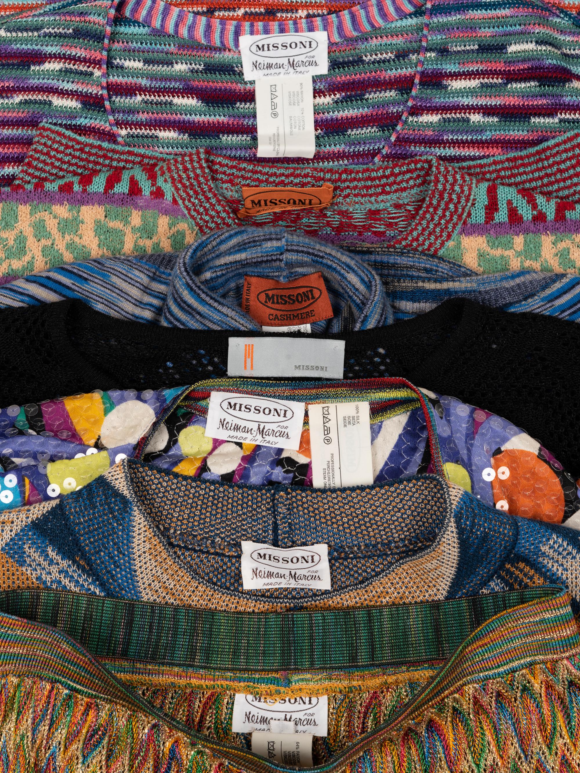 Collection of Seven Missoni Knit Pieces, 1990-2000s