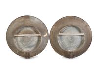 A Pair of Mirrored Tin Candle Wall Sconces