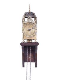 An English Incised Brass Lantern Bracket Clock, 17th Century