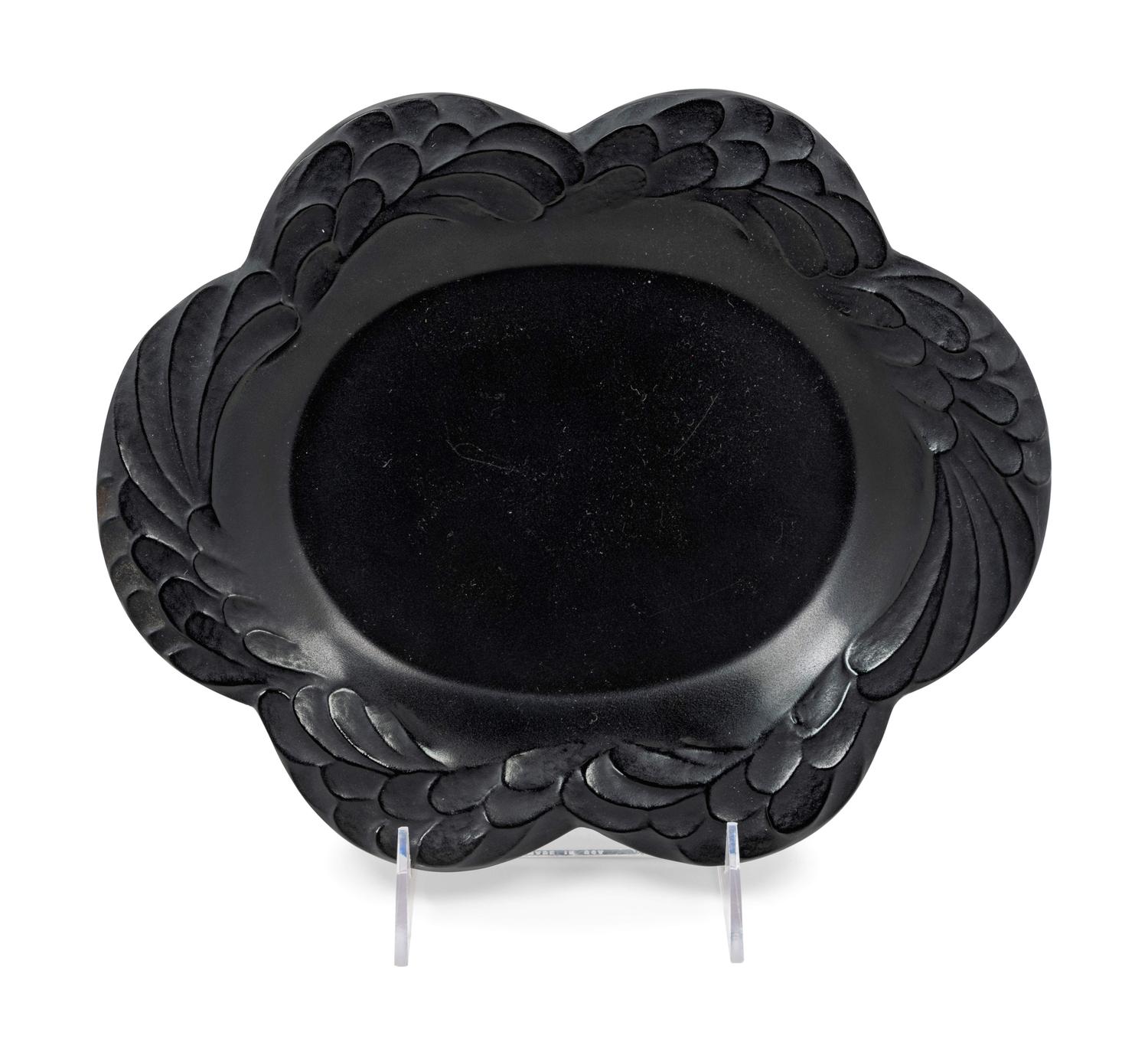 A Lalique Colored Glass Dish — 20TH CENTURY