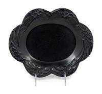 A Lalique Colored Glass Dish — 20TH CENTURY