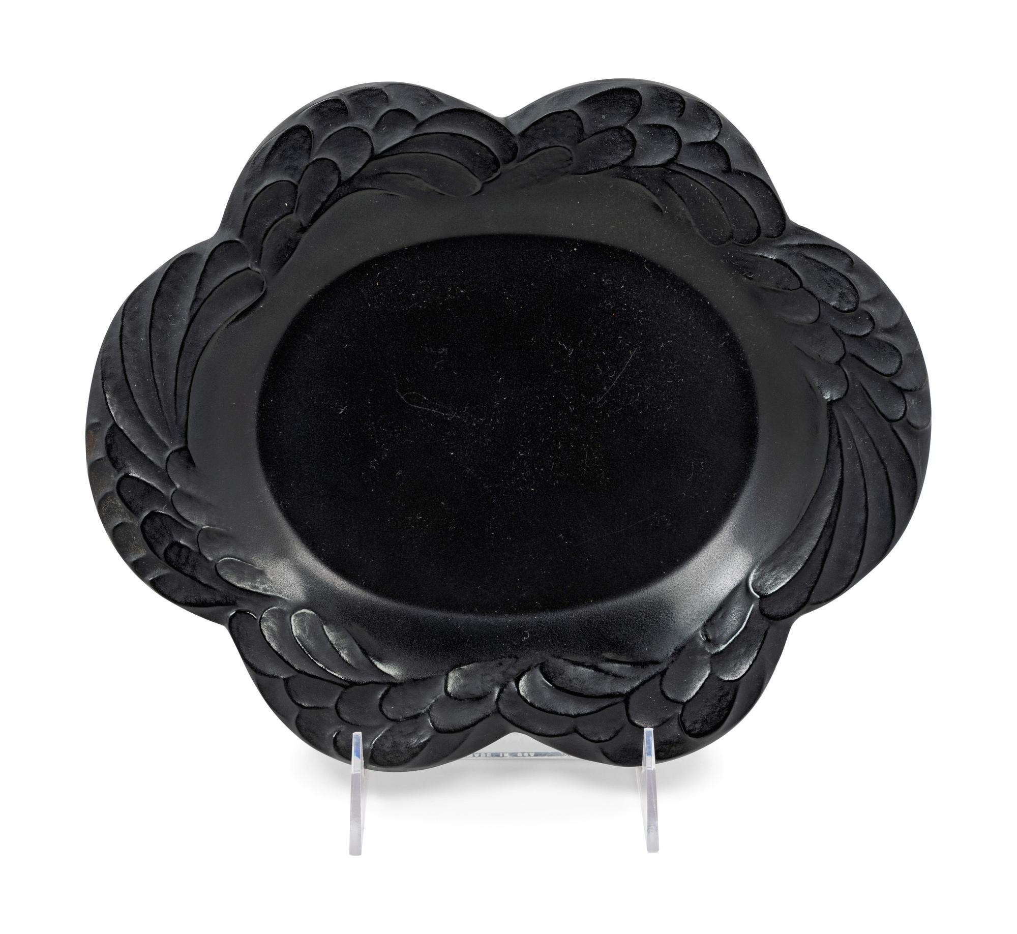 A Lalique Colored Glass Dish — 20TH CENTURY