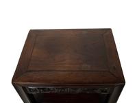 A Chinese Carved Hardwood Two-Tier Table
