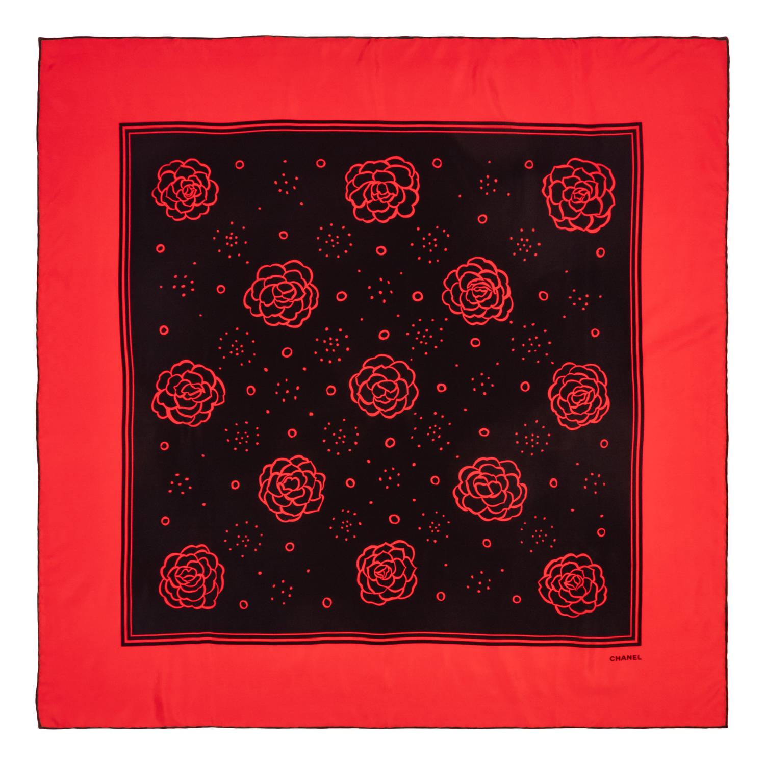 Five Chanel Silk Scarves