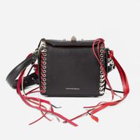 Alexander McQueen Calfskin Whipstitch Box Shoulder Bag Alexander McQueen