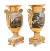 A Pair of Paris Porcelain Urns