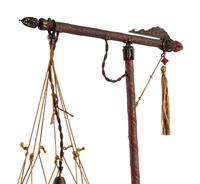 A Pair of Fortuny Cesendello Silk Floor Lamps