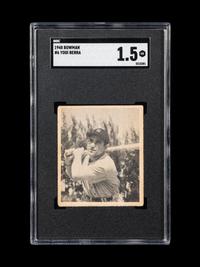 A 1948 Bowman Yogi Berra Rookie Baseball Card No. 6 (SGC 1.5 FAIR)