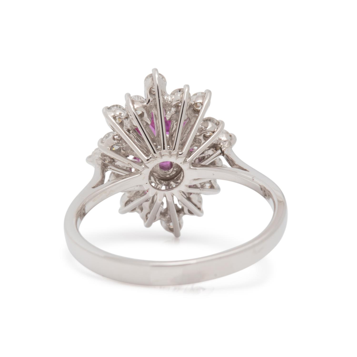 PINK SAPPHIRE AND DIAMOND RING