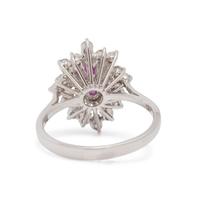 PINK SAPPHIRE AND DIAMOND RING