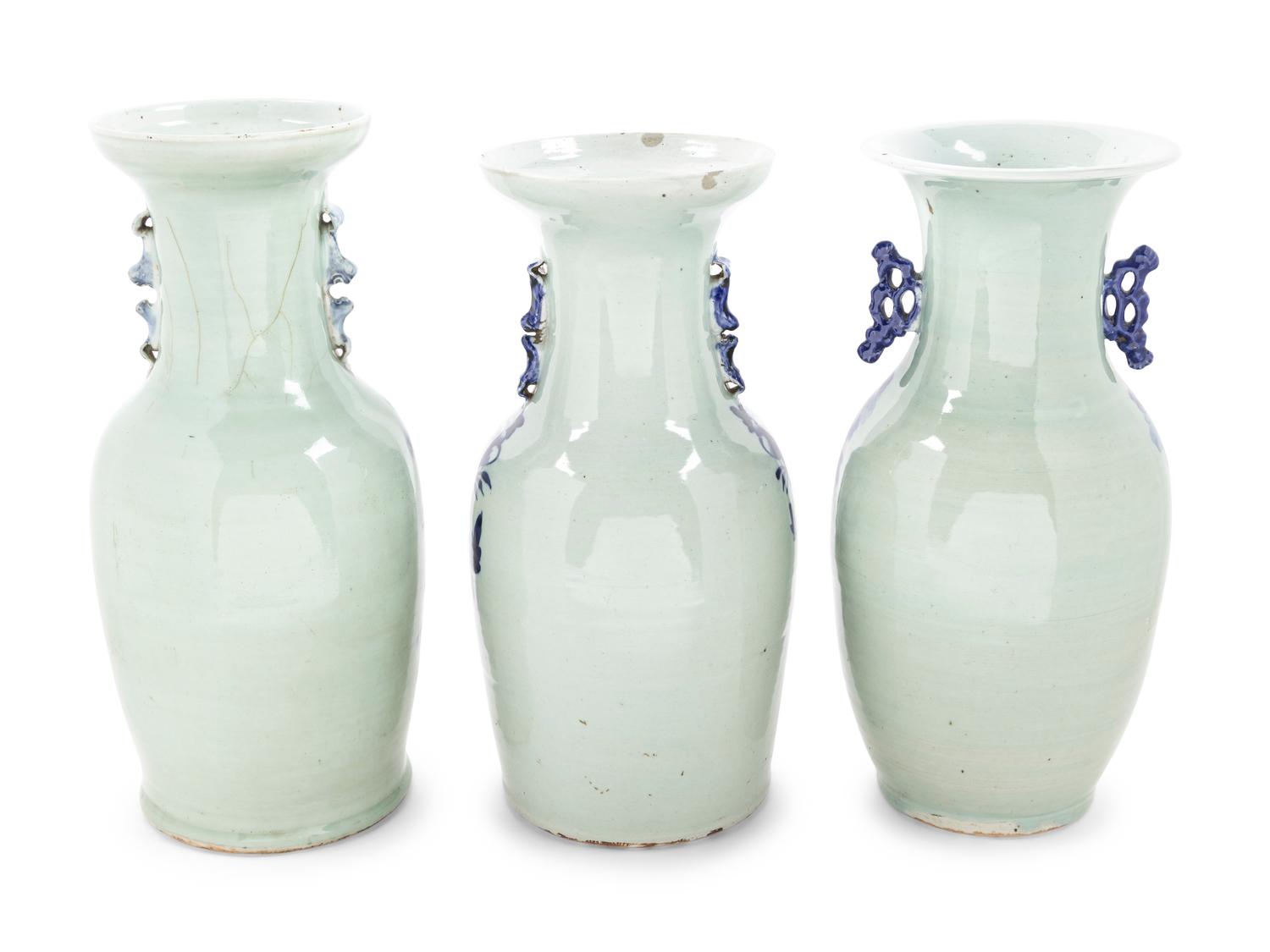 Five Chinese Blue and White Porcelain Vessels