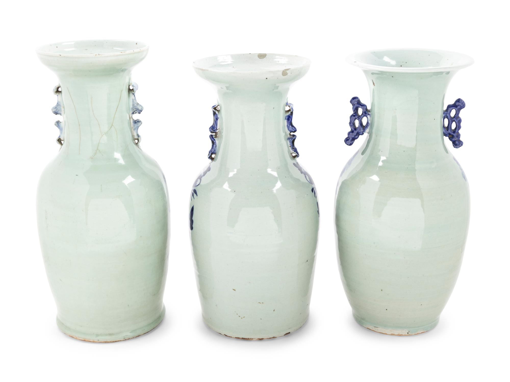 Five Chinese Blue and White Porcelain Vessels