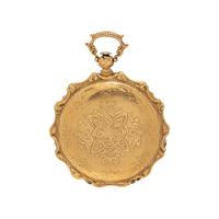 18K YELLOW GOLD OPEN FACE POCKET WATCH