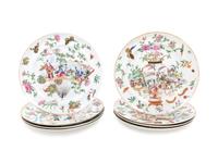 Eight Chinese Export Porcelain Dishes