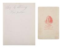 [NATIVE AMERICANS]. 8 photographs of identified Native American subjects, incl. Kicking Bear, Long Soldier, and Bob Brave Bear by D.F. BARRY.