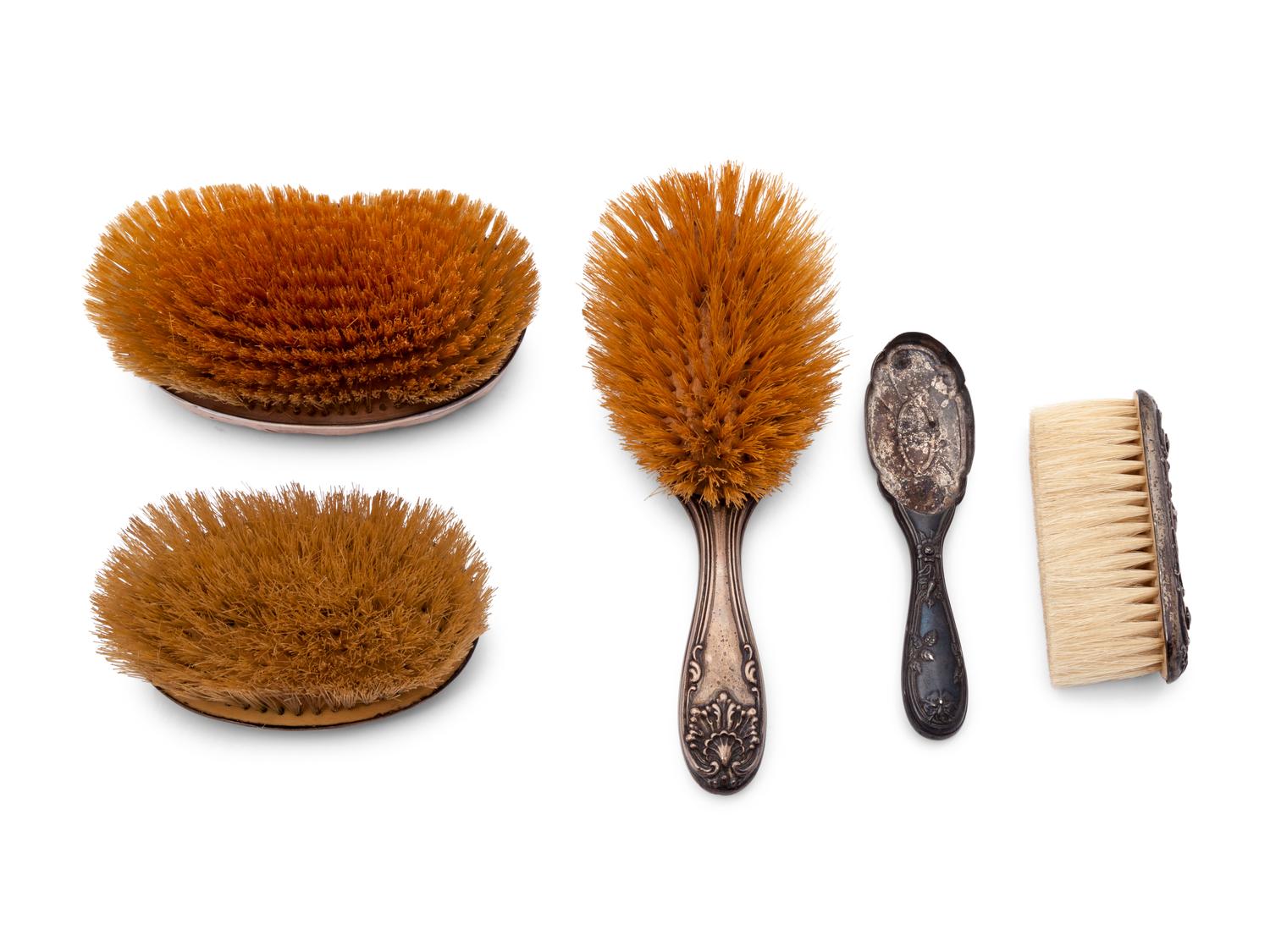 A Group of Silver Dresser Accessories