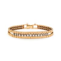 YELLOW GOLD AND DIAMOND BRACELET