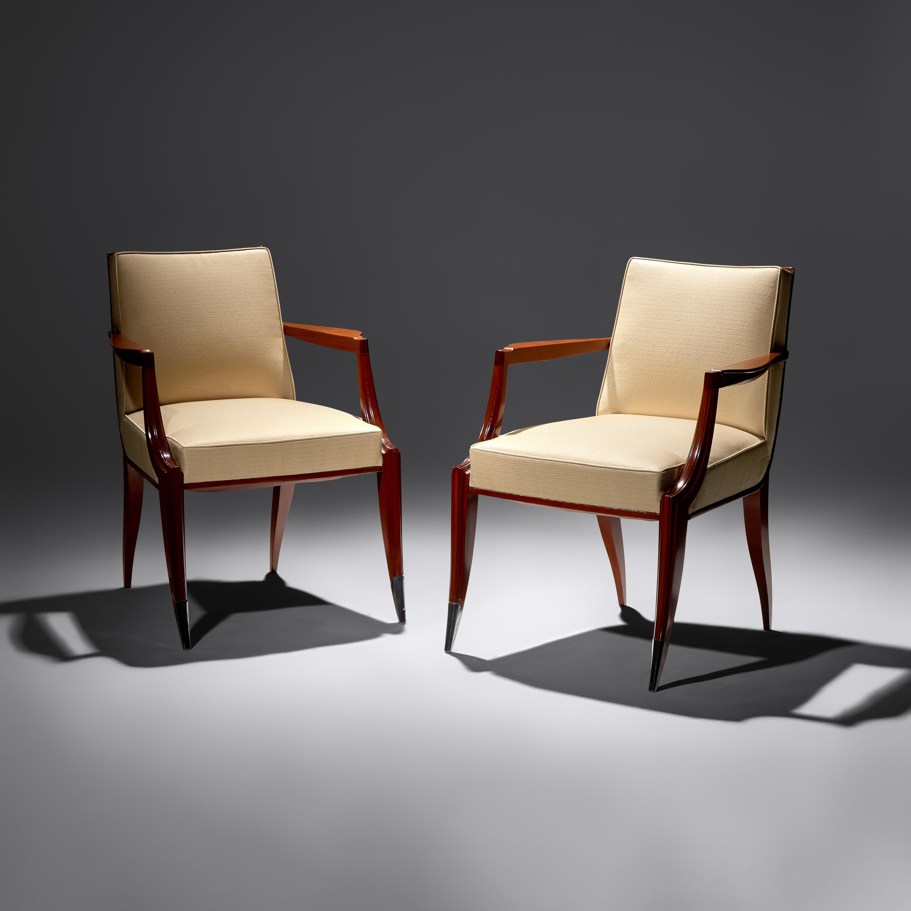 Lucien Rollin (French, 1906–1993) — Pair of Bridge Chairs