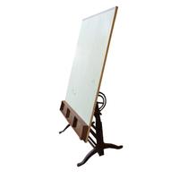 An Iron and Wood Architect's Table 37.5" W x 26" D x 69" H — United States, Circa 1930