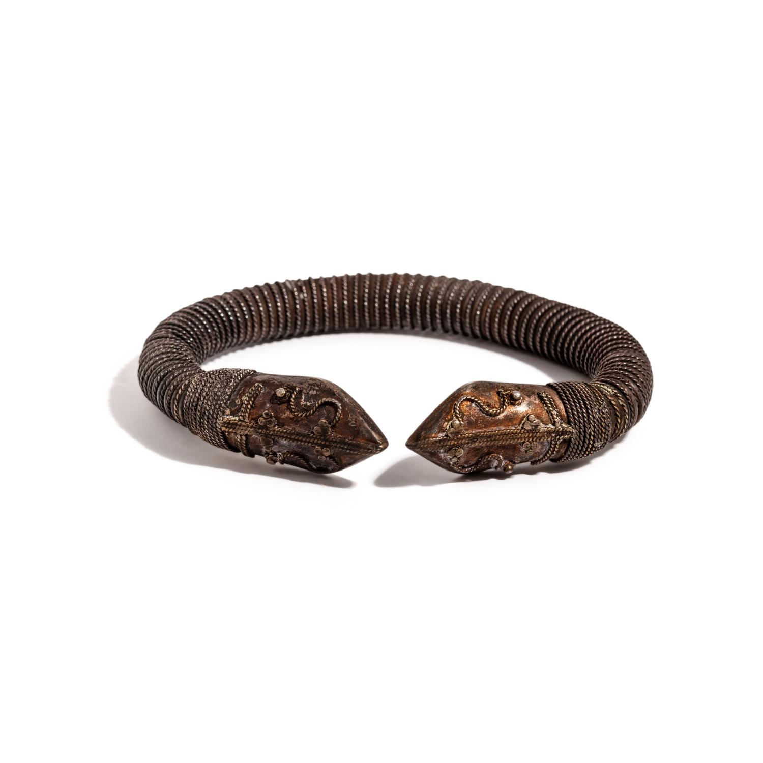 An Ethnographic Silver Bangle Bracelet