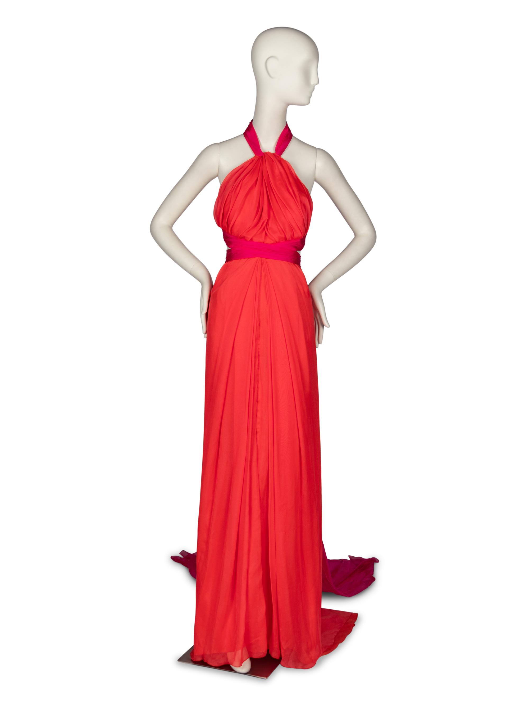 BRANDON MAXWELL CHIFFON GOWN