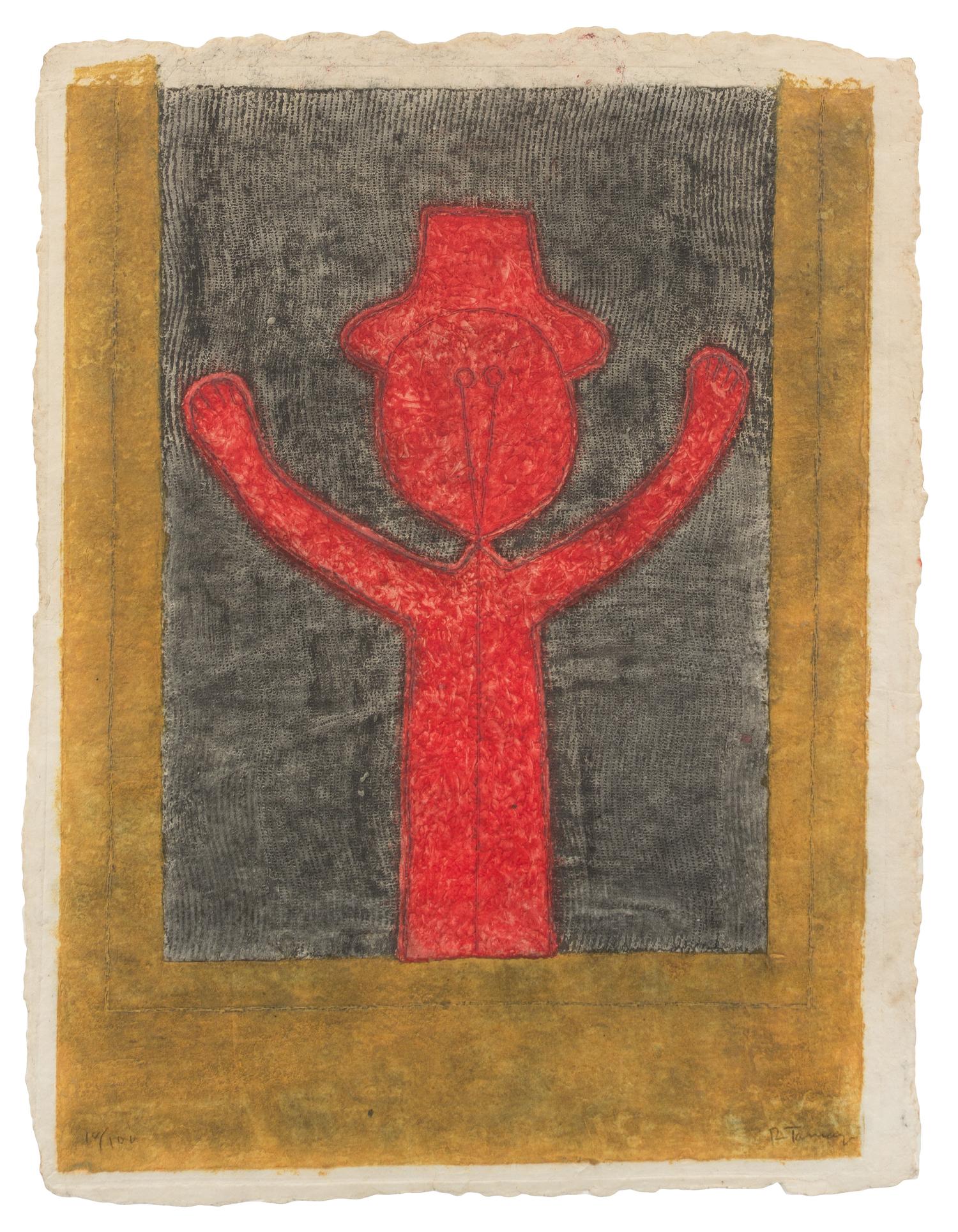 Rufino Tamayo, (Mexican, 1899-1991), Nino Con Sombrero, 1980