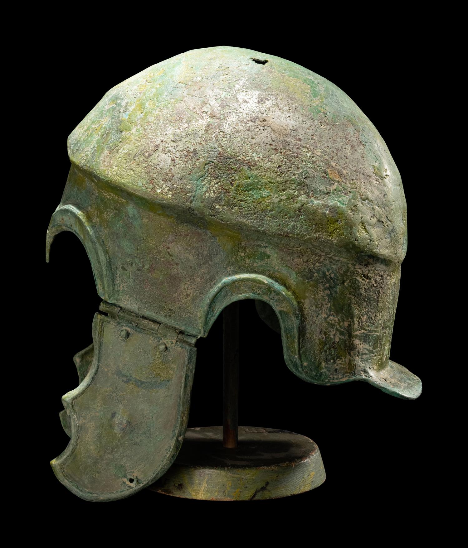 A Greek Bronze Chalcidian Helmet