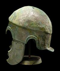 A Greek Bronze Chalcidian Helmet
