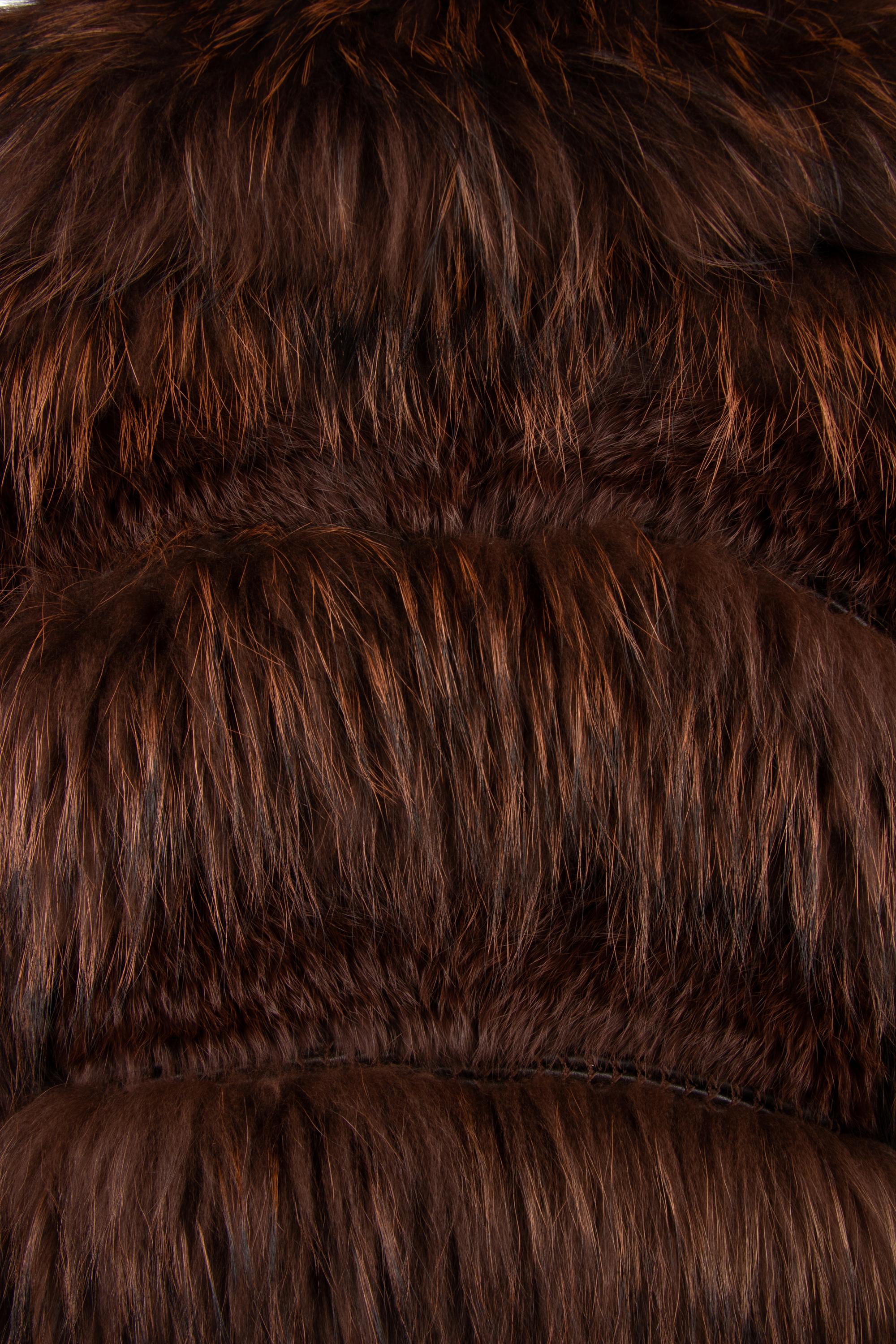 Sonia Rykiel Brown Fox and Rabbit Fur Coat, 1980-2000s
