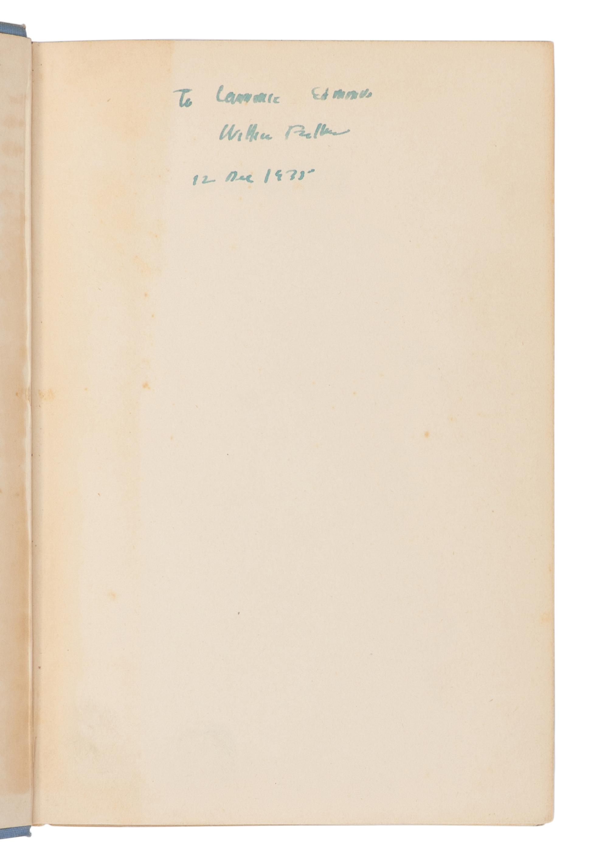 FAULKNER, William (1897-1962). Pylon . New York: Harrison Smith and Robert Haas, 1935.