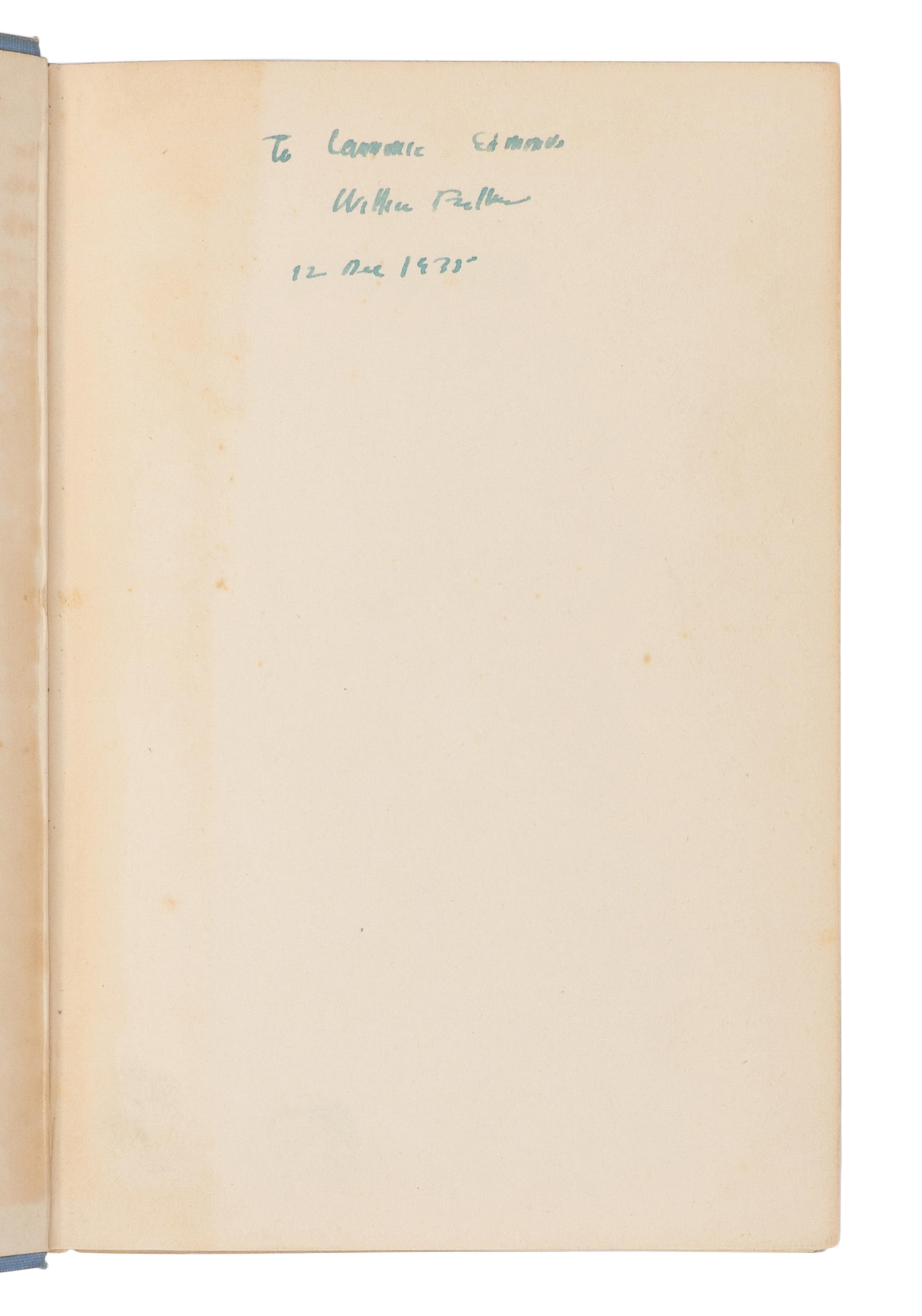 FAULKNER, William (1897-1962). Pylon . New York: Harrison Smith and Robert Haas, 1935.