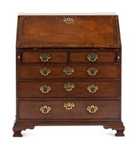 A George III Mahogany Slant-Front Desk