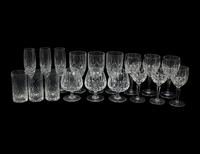A Gorham Cut Glass Stemware Service