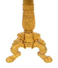 A Pair of Empire Style Gilt Bronze Candelabra