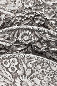 An American Silver Repoussé Letter Organizer
